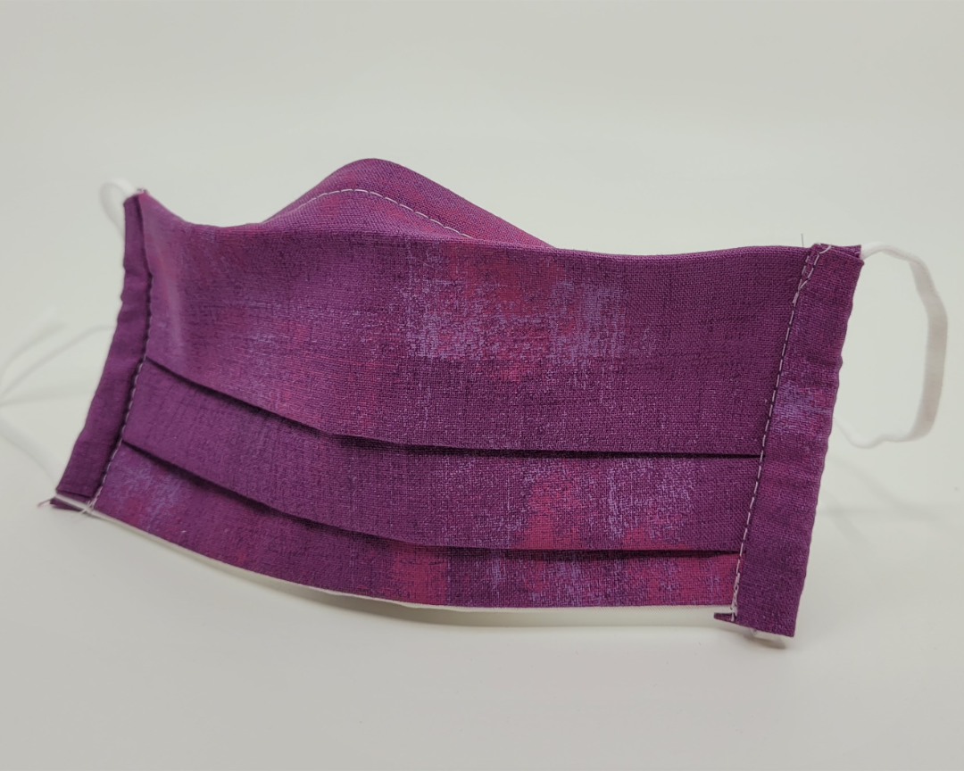 Violette Hygienemaske aus Stoff
